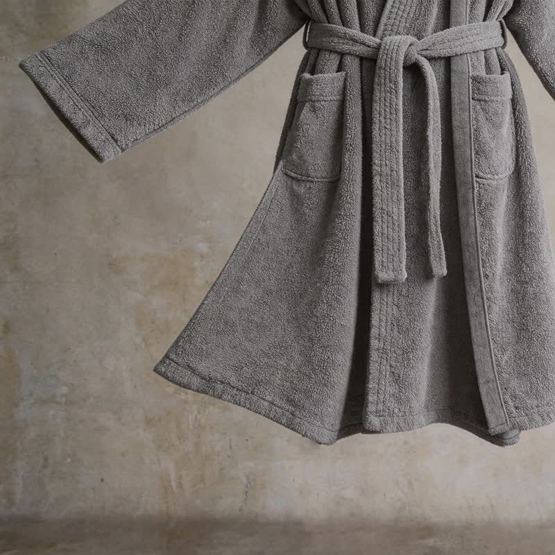 Ownkoti Unisex Solid Cotton Kimono Bathrobe - image 6