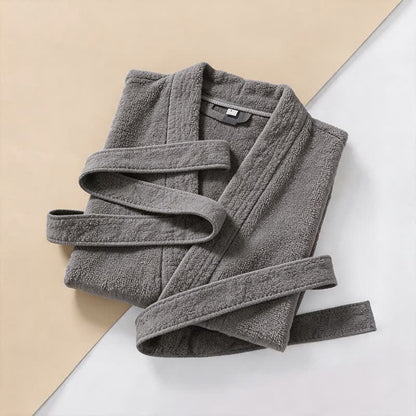 Ownkoti Unisex Solid Cotton Kimono Bathrobe - image 2