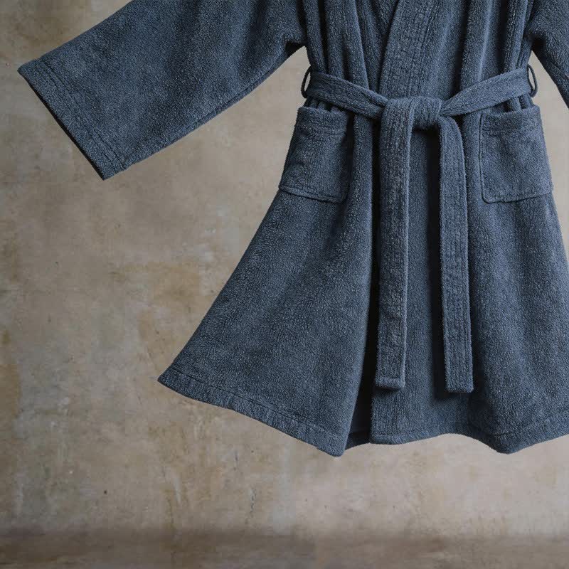 Ownkoti Unisex Solid Cotton Kimono Bathrobe - image 19