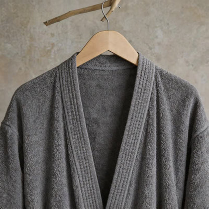 Ownkoti Unisex Solid Cotton Kimono Bathrobe - image 4