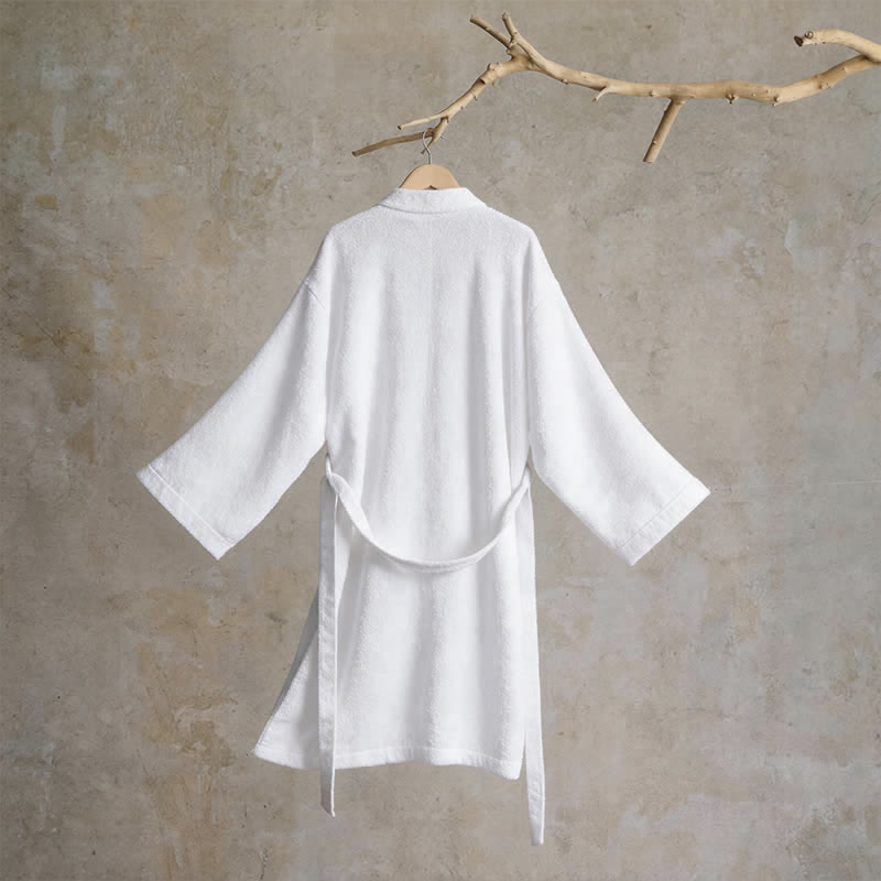 Ownkoti Unisex Solid Cotton Kimono Bathrobe - image 9