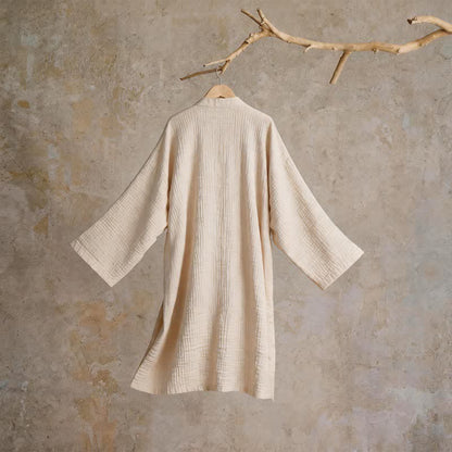 Ownkoti Solid Unisex Cotton Gauze Kimono Robe - image 8