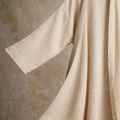 Ownkoti Solid Unisex Cotton Gauze Kimono Robe - image 12