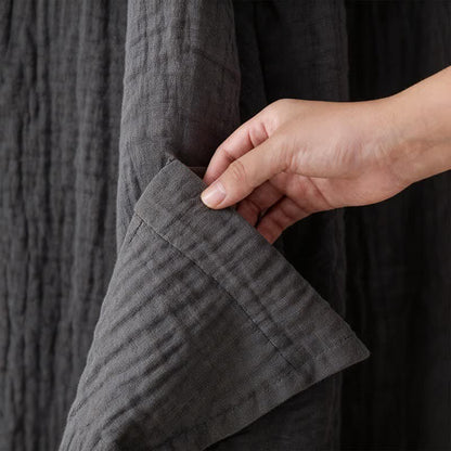 Ownkoti Solid Unisex Cotton Gauze Kimono Robe - image 18