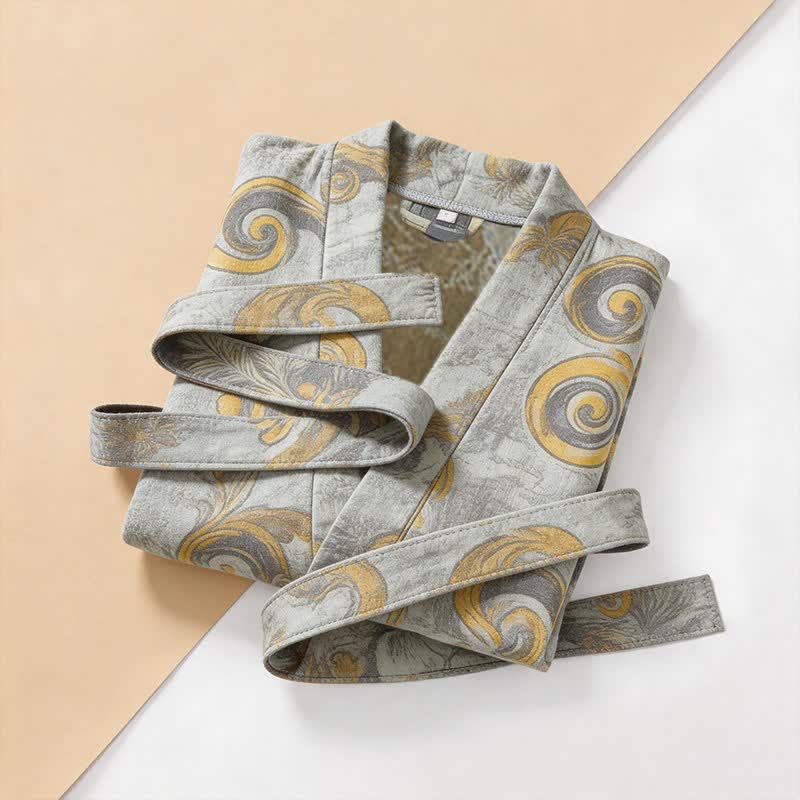 Ownkoti Unisex Baroque Cotton Kimono Robe - image 7