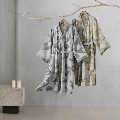 Ownkoti Unisex Baroque Cotton Kimono Robe - image 1