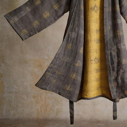 Ownkoti Unisex Geometric Cotton Yukata Robe - image 5