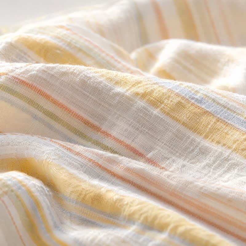 Ownkoti Nordic Multicolor Stripe Washed Cotton Bedding Set - image 4