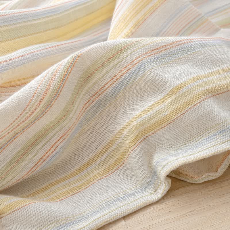 Ownkoti Nordic Multicolor Stripe Washed Cotton Bedding Set - image 5