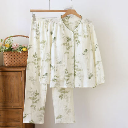 Ownkoti Bamboo Padded CottonWomen's Pajama Set - Beige - XXL - image 0