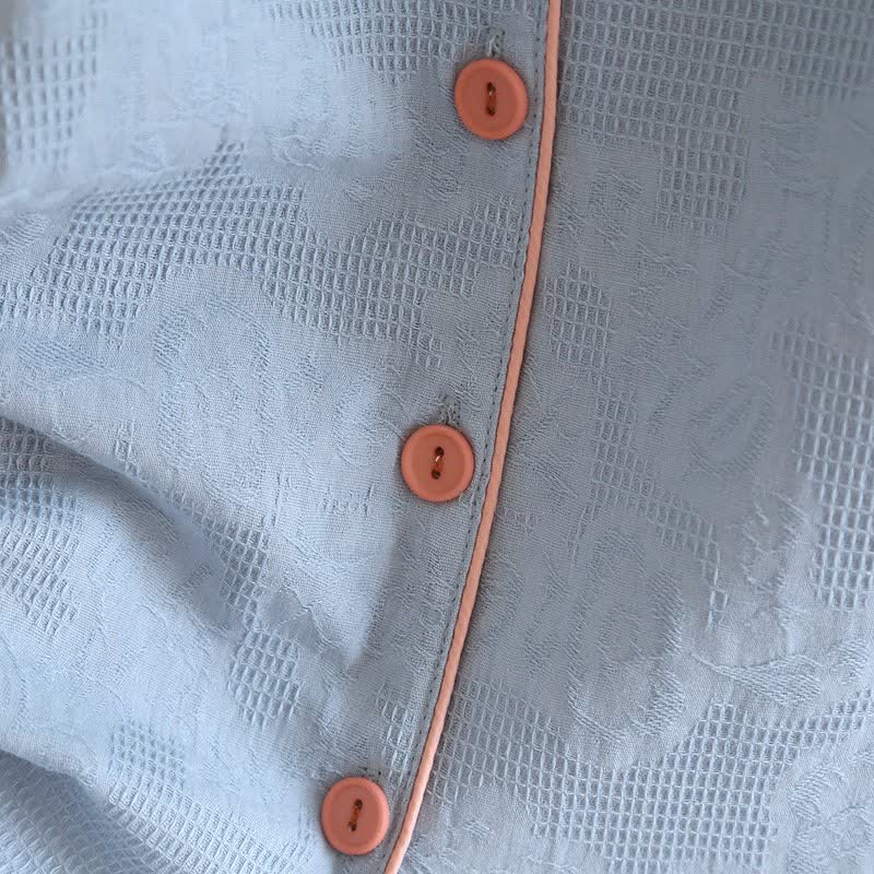 Ownkoti Sky Blue Cotton Pajama Set(PCS) - image 7