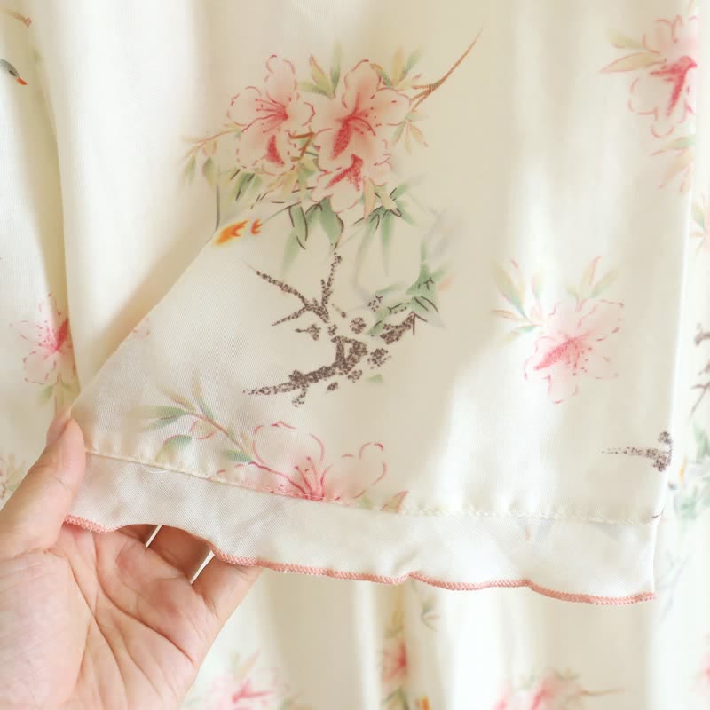 Ownkoti Floral Cotton Short Sleeve Pajama Set(3PCS) - image 9