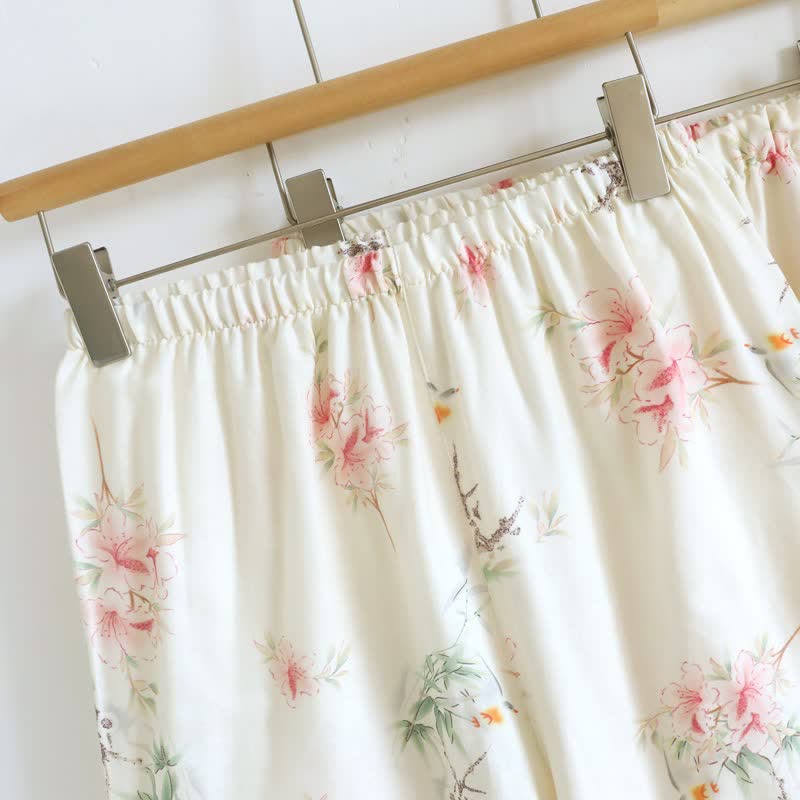 Ownkoti Floral Cotton Short Sleeve Pajama Set(3PCS) - image 11