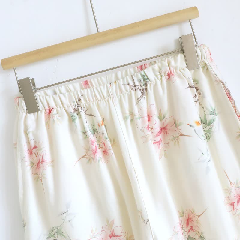Ownkoti Floral Cotton Short Sleeve Pajama Set(3PCS) - image 10