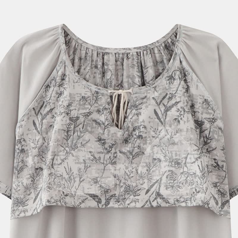 Ownkoti Boho Gray Cotton Tassel Nightgown - image 8
