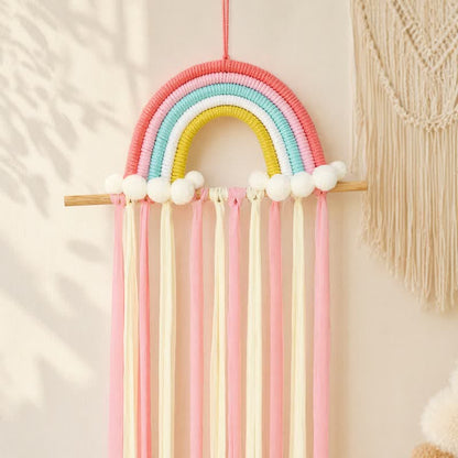 Ownkoti Handmade Nordic Rainbow Tassel Wall Hanging - image 3