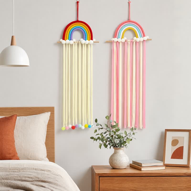 Ownkoti Handmade Nordic Rainbow Tassel Wall Hanging - image 5