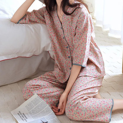 Ownkoti Rutsic Floral Cotton Women's Pajama Set - image 3