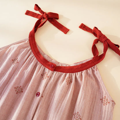 Ownkoti Cotton Gauze Bow Strap Pajama Set - image 4