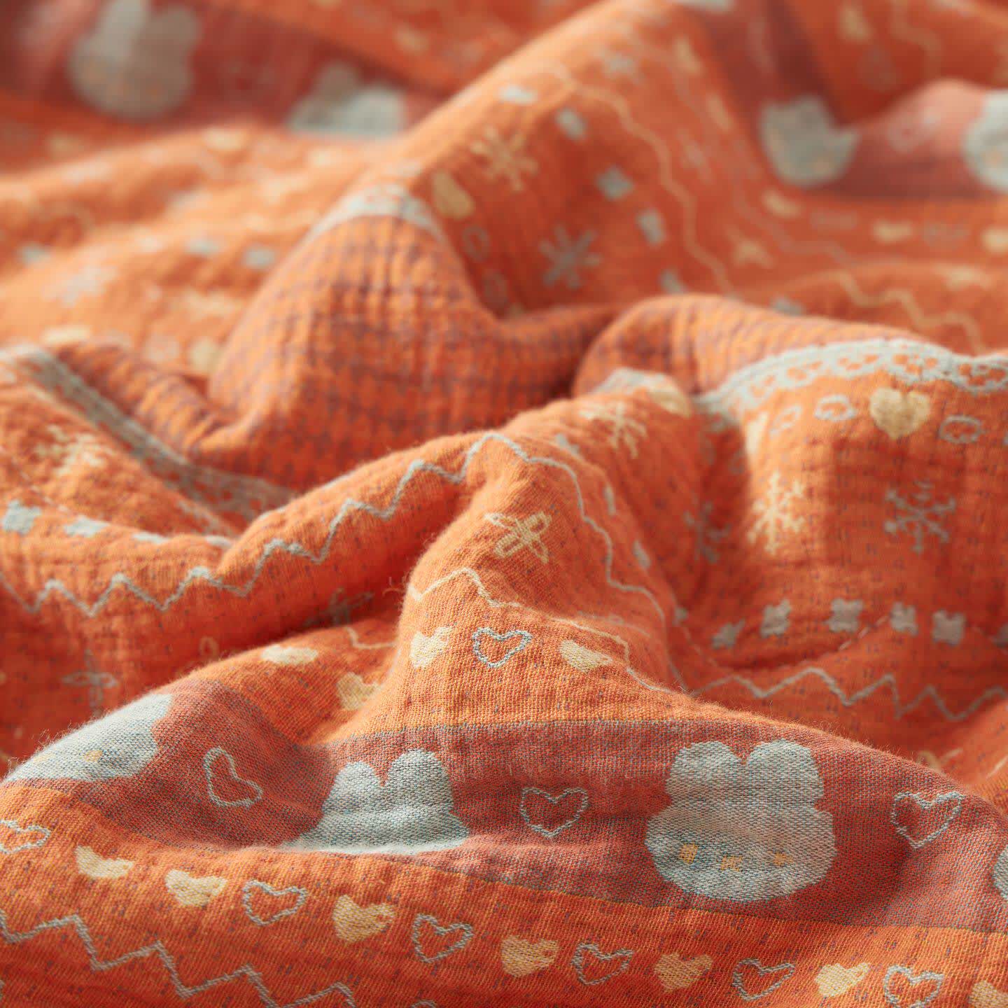 Ownkoti Vintage Boho Cotton Muslin Blanket Quilt - image 5