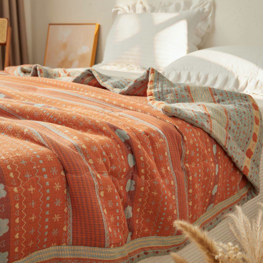 Ownkoti Vintage Boho Cotton Muslin Blanket Quilt - Queen - image 0