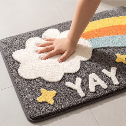 Ownkoti YAY Rainbow Faux Cashmere Bath Rug - image 4