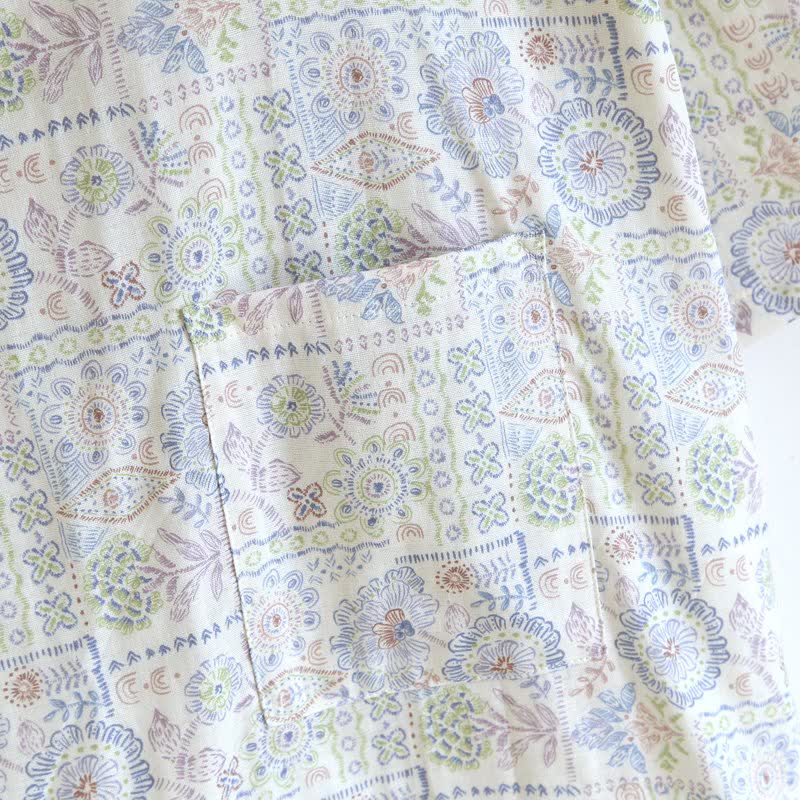 Ownkoti Ethnic Vintage Floral Cotton Kimono Robe - image 11