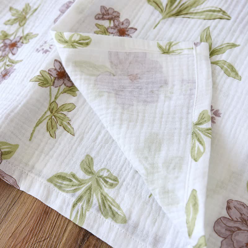 Ownkoti Violet Floral Cotton Kimono Robe - image 10