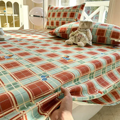 Ownkoti Cottage Dog & Plaid Cotton Bedspread - image 3