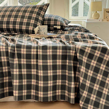 Ownkoti Neutral Plaid Pure Cotton Bedspread - image 3