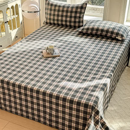 Ownkoti Neutral Plaid Pure Cotton Bedspread - image 2