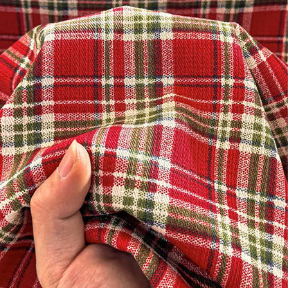 Ownkoti Classic Red Plaid Pure Cotton Bedspread - image 11