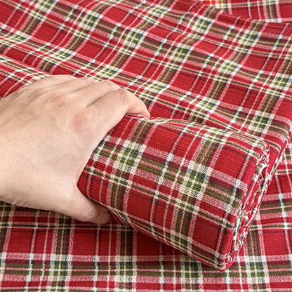 Ownkoti Classic Red Plaid Pure Cotton Bedspread - image 9
