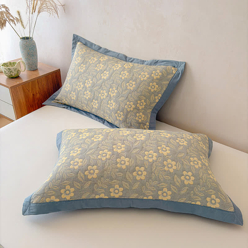 Ownkoti 3-Layer Muslin Cotton Floral Blanket Quilt - image 8