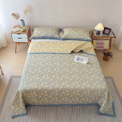 Ownkoti 3-Layer Muslin Cotton Floral Blanket Quilt - image 4