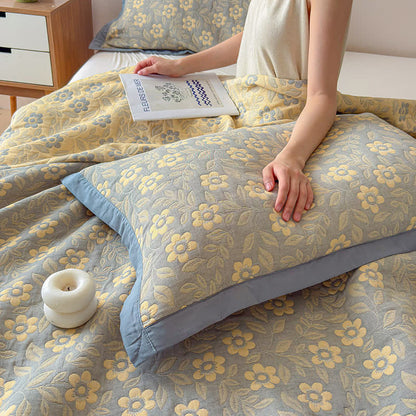 Ownkoti 3-Layer Muslin Cotton Floral Blanket Quilt - image 10