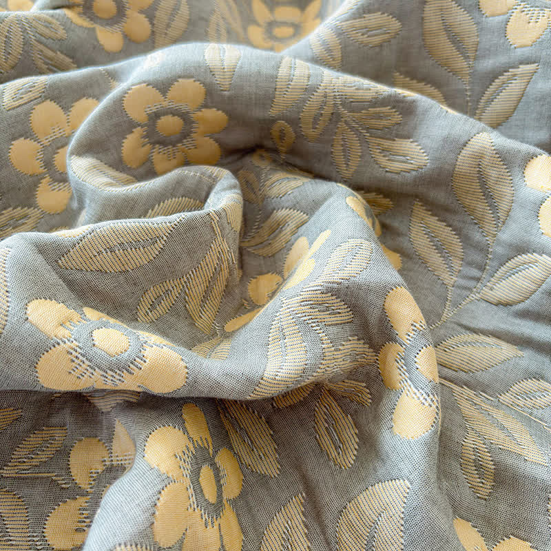 Ownkoti 3-Layer Muslin Cotton Floral Blanket Quilt - image 11
