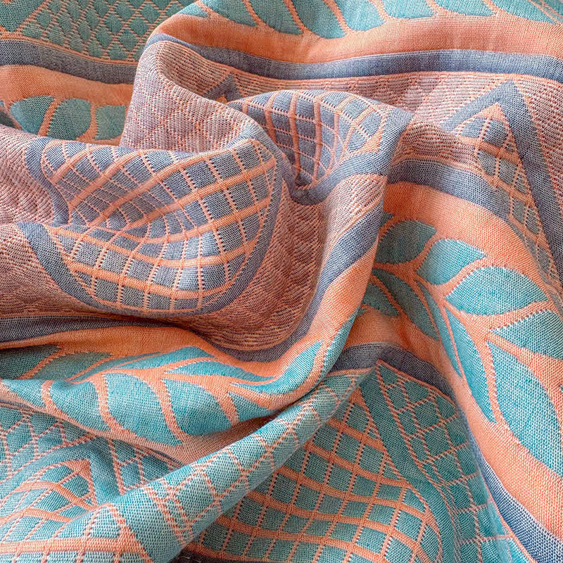 Ownkoti Geometric Wheat 3-Layer Muslin Cotton Quilt - image 11