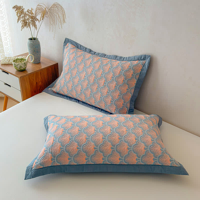 Ownkoti Jacquard Sea Shell 3-Layer Muslin Cotton Quilt - image 7