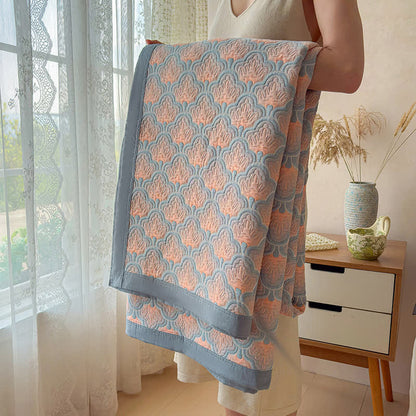 Ownkoti Jacquard Sea Shell 3-Layer Muslin Cotton Quilt - image 8
