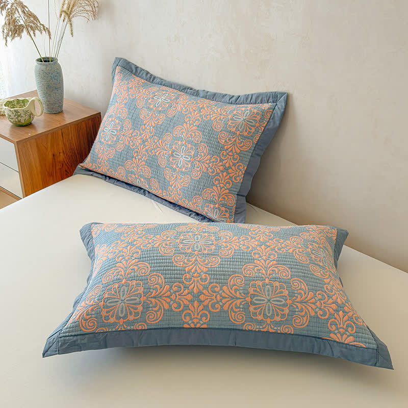 Ownkoti Vintage 3-Layer Muslin Cotton Bedspread Quilt - image 8