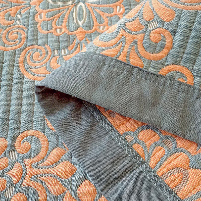 Ownkoti Vintage 3-Layer Muslin Cotton Bedspread Quilt - image 11