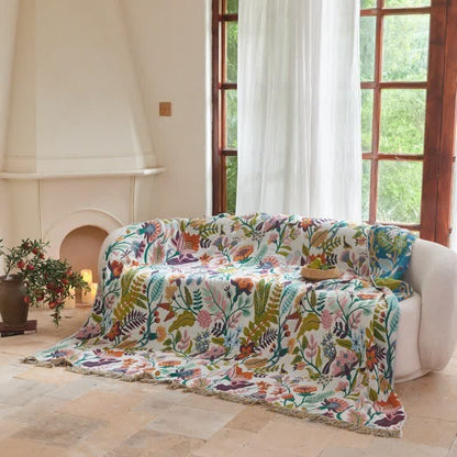 Ownkoti Botanical Garden Cotton Gauze Quilt Blanket - image 3