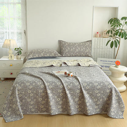Ownkoti Reversible Rustic Flower Jacquard Cotton Quilt - image 7