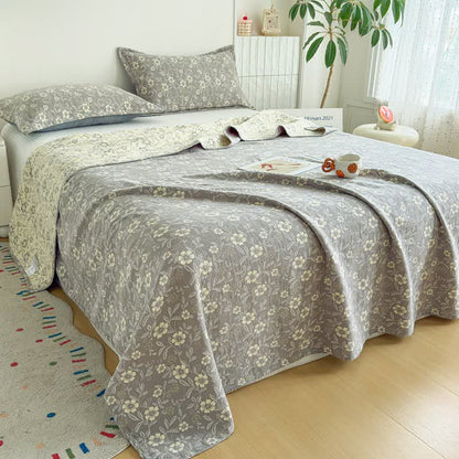 Ownkoti Reversible Rustic Flower Jacquard Cotton Quilt - image 8