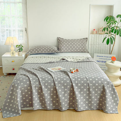 Ownkoti Gray Floral Jacquard Cotton Quilt - image 1