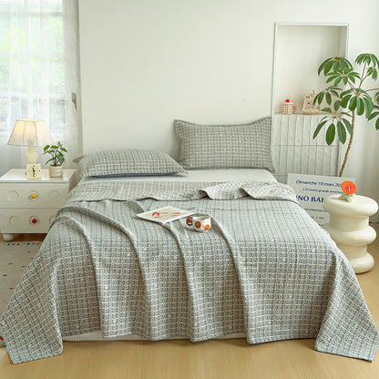 Ownkoti Modern Geometric Pattern Jacquard Cotton Quilt - image 9