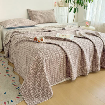 Ownkoti Modern Geometric Pattern Jacquard Cotton Quilt - image 2