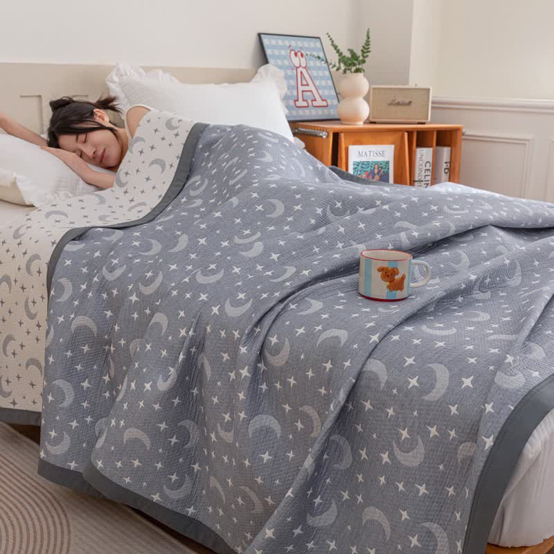 Ownkoti Reversible Moon & Star Cotton Quilt - image 7
