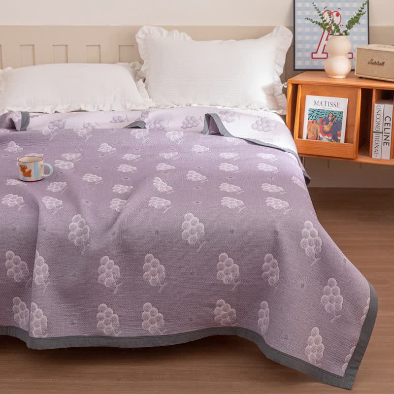Ownkoti Reversible Purple Grape Cotton Quilt - image 4